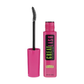 Maybelline Makeup Great Lash Curved Brush Washable Mascara, Blackest Black Mascara, 0.43 fl oz                                                        