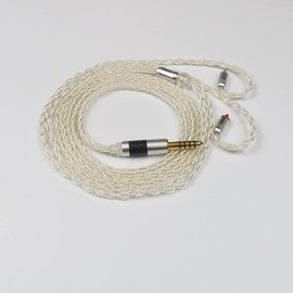 senleeor MMCX Balanced Cable with 4.4MM Plug 8Core Silver Plated Copper Upgrade Replacement Earphone Wire for Tin Audio T2 Pro T3 Shure 215 315(4.4MM, MMCX)