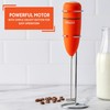 IMUSA 10in Electric Milk Frother with Stand, Orange