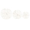 Creative Co-Op Handmade White Coral Shaped Paper & Metal Wall