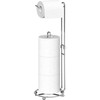 Simple Houseware Toilet Paper Holder for Bathroom Tissue Freestanding Storage,