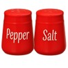 Red Ceramic Salt and Pepper Shaker Set, 2 Ounce Capacity