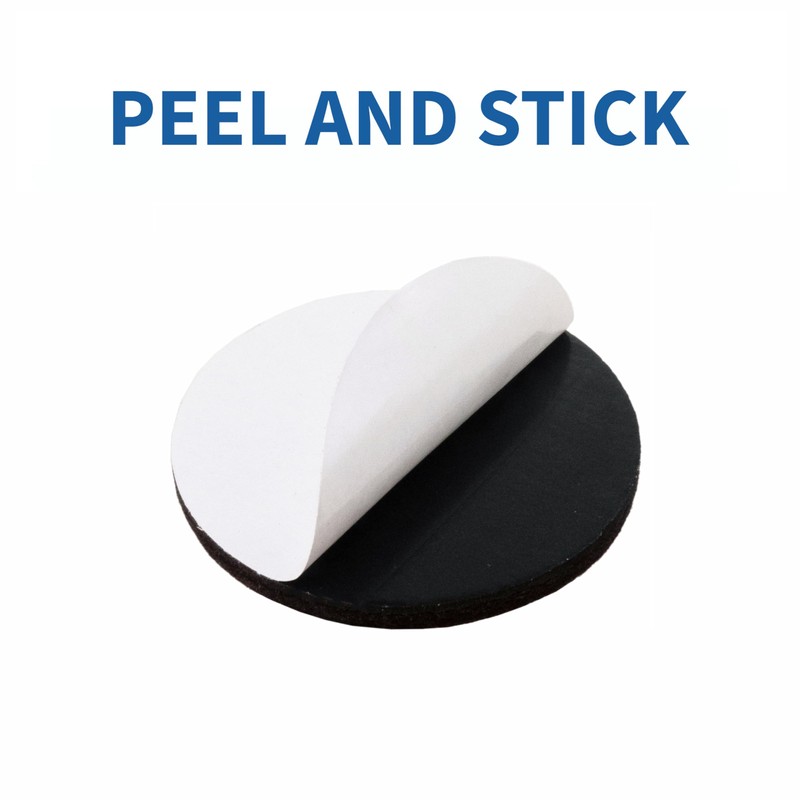 softtouch 3" Round Heavy Duty Self Stick Felt Furniture Pads,