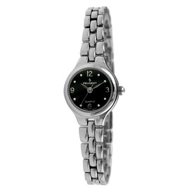 Peugeot Women's Petite Round Wrist Watch with Link Bracelet