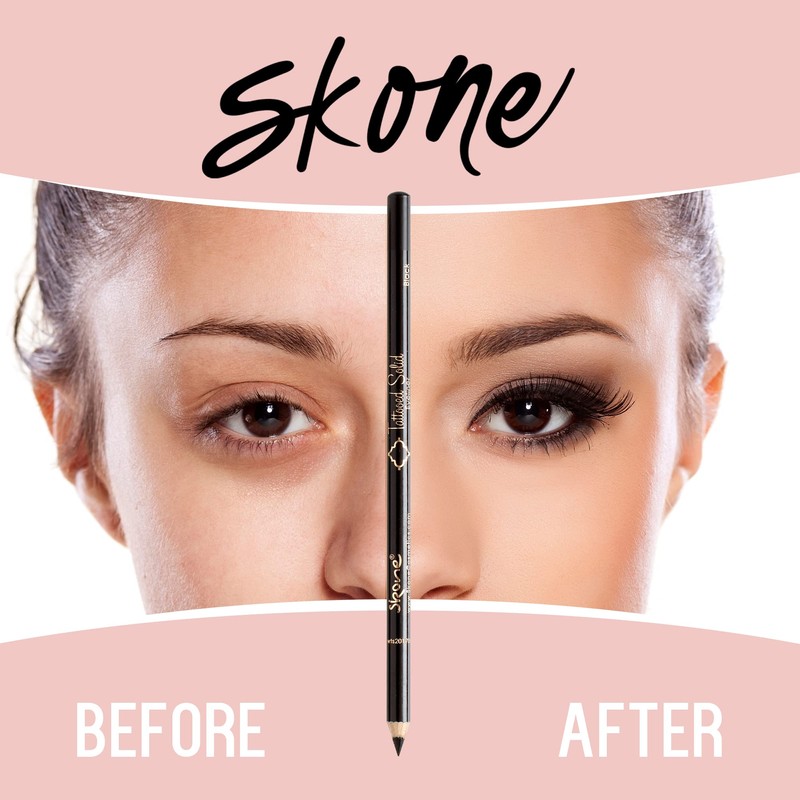 Skone Cosmetics Tattooed Solid Eyeliner – Waterproof, Smudge-Proof, Long-Lasting Pencil