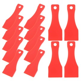 TEHAUX 20pcs Plastic Scraper Tool Keychain, Ticket Scraper Small Scraper Portable Label Scraping Tool Keyring Scratcher for Ticket Labels Stickers Scraper Keychain Random Color