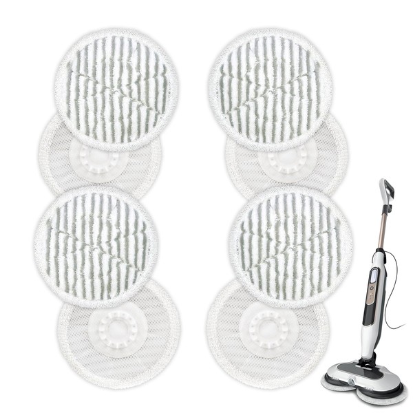 VIEWALL 8 Pack Mop Pads Replacement for Shark S8000 S8001
