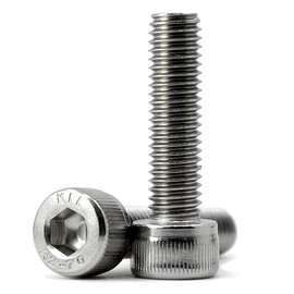 Pack of 30 M6 x 30 mm Allen Screws 304 Stainless Steel Cylinder Screws with Hexagon Socket Full Thread