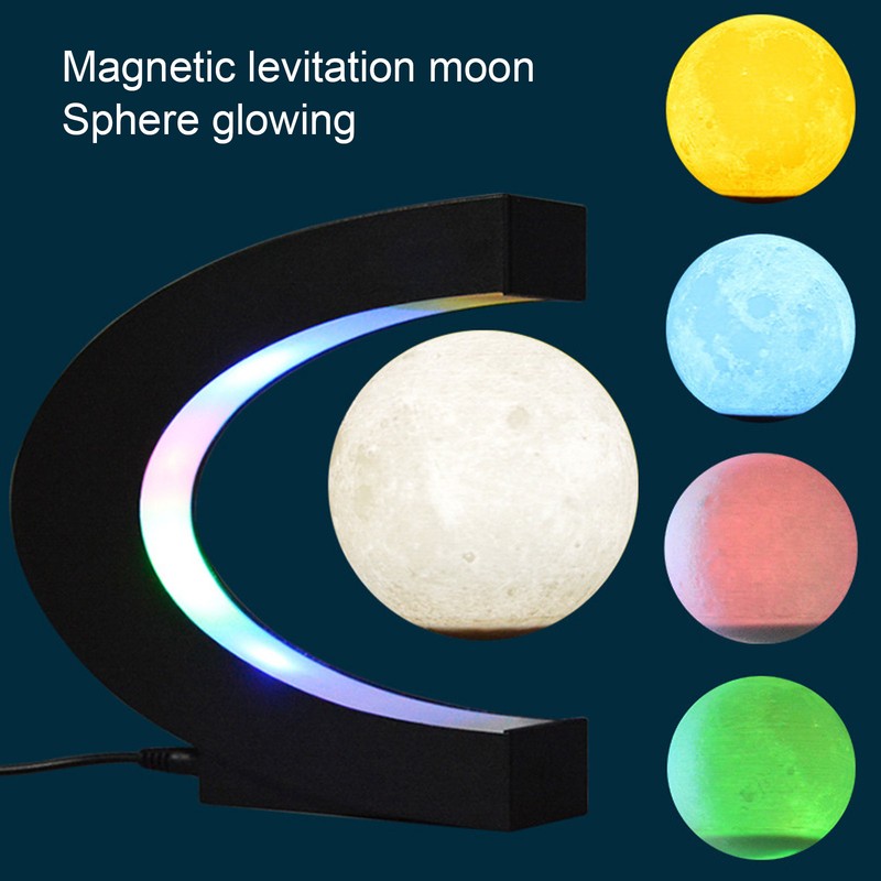 Levitating Moon Lamp ABS Floating Moon Night Light for Office