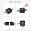 Koolehaoda QR-50B Quick Release Plate Clamp Double Clamp Adapter Compatible