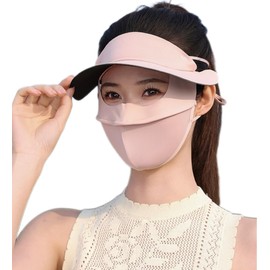 MYJYG Sun Protection Face Cover, UV Protection, Cooling Sensation, Face Mask with Brim, Full Body Guard, Sun Protection Mask, UPF 50+ UV Protection, Cool, No Stiffling, Small Face Effect, Breathable