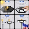 Flag Pole Light Solar Powered Top Mount, 2000Lumen IP67 Waterproof