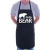 print4ucouk Papa Bear Funny Fathers Day BBQ Cooking Novelty Apron