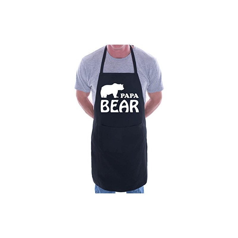 print4ucouk Papa Bear Funny Fathers Day BBQ Cooking Novelty Apron