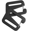 LUORNG 4PCS Open Hooks Quick Release Adjustable Buckle with 25mm