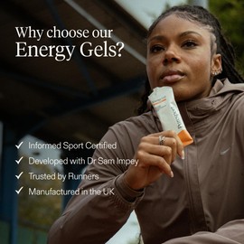 Puresport Fast-Release DualCarb Energy Gels, Orange, 6 Pack