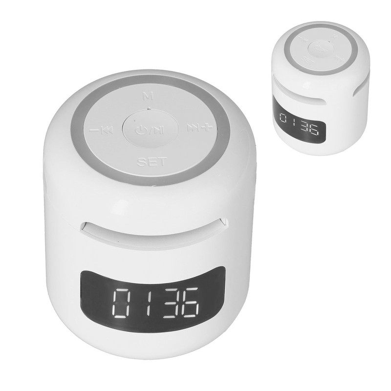 JM01 BT Clock Speaker Multifunctional Adjustable Portable BT Clock Speaker