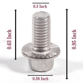 90080-11373 Skid Plate Bolts Compatible with Toyota 4Runner Tacoma FJ Cruiser Tundra Sequoia Land Cruiser 304 Stainless Steel Hex Head 6 Pack