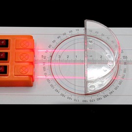 CLISPEED 1 Set Optical Experiment Kit Prism Optic Physical Optical Experiment Multifunction Reflector Refraction Physical Optical Kit Plastic Three Light Sources Optical Bench