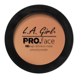 L.A. Girl Pro Face HD Matte Pressed Powder, Warm Caramel, 0.25 Ounce (Pack of 3)