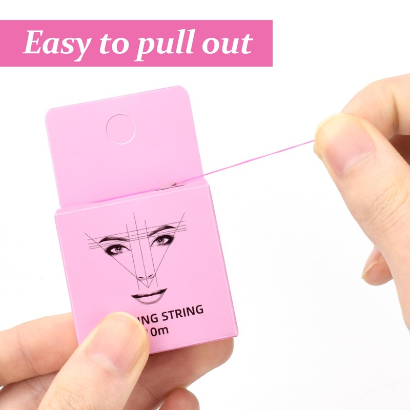 ATOMUS Eyebrow Mapping String, 6 Pieces Pre Dyed 10M Microblading