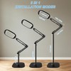 10X 30X Large Floor Magnifying Glass with Light and Stand,Heightened
