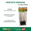 Windhager Stick-on Labels with Chalkboard, Plant Labels, Plant Stakes, Wooden