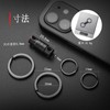 FEGVE Titanium Key Holder, Connector, 360 Degree Rotation, Detachable Quick