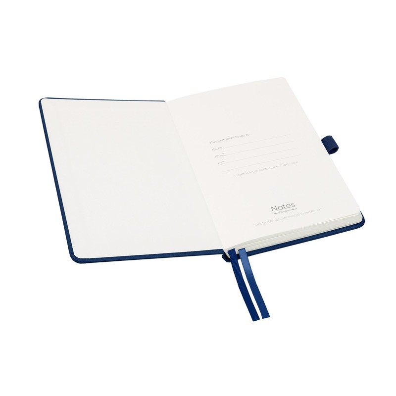 Notes London Luxury Italian style A5 Notebook with Stitched Hardcover,