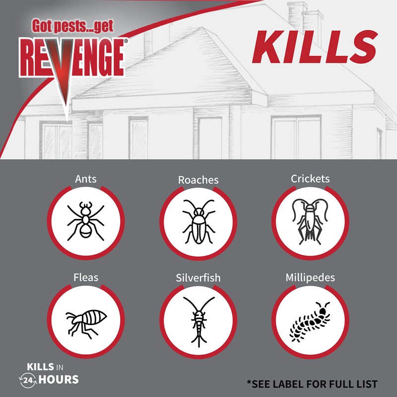 Revenge Ant Killer Granules, 4 lbs. Ready-to-Use Fast Acting Perimeter
