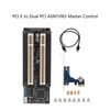 PCI E to Dual PCI Card Plug and Play PCB