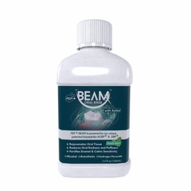 PEP+ BEAM Oral Rinse with Peptides & Xylitol – Travel Size Mouthwash for Gum Health, Fresh Breath & Oral Comfort – Alcohol Free Mouthwash for Adults & Kids – Non Toxic Mouth Rinse – 3.4 fl oz (100 mL)