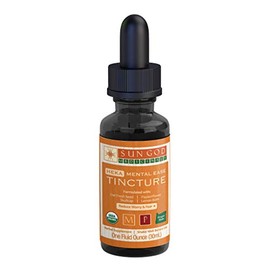 Sun God Medicinals Organic Mental Ease Liquid Extract - Heka Blend - 1 fl oz