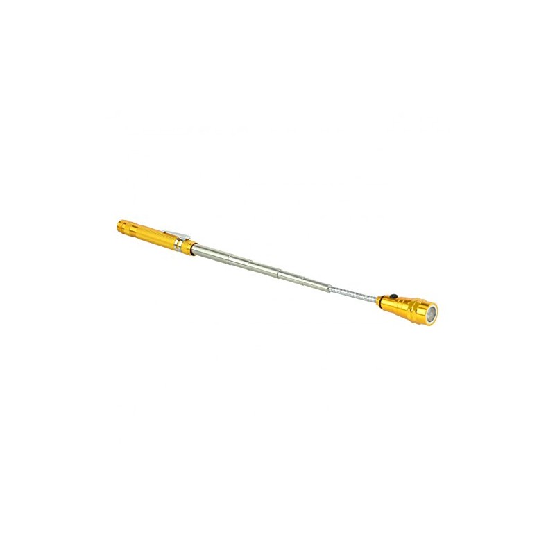 LED Flashlight with Telescope Magnetic Pickup Flex Head Magnetic Front