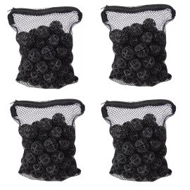 AQUANEAT Aquarium 1" Bio Balls 100pcs FREE Mesh Bag Filter Media Wet/Dry Koi Fish Pond - 200pcs (4 bags)