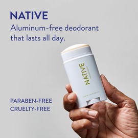 Native Native Deodorant Contains Naturally Derived Ingredients, 72 Hour Odor Control | Seasonal Scents for Women and Men, Aluminum Free with Baking Soda, Coconut Oil & Shea Butter | Bergamot & Pine