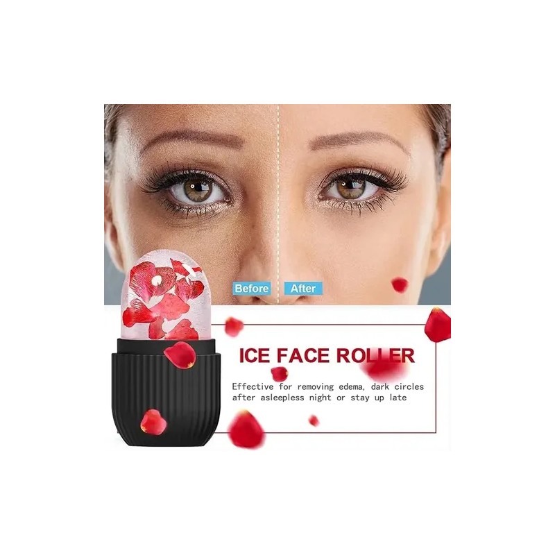 Rodillo Silicn Hielo Para Masaje Facial Cara Cuidado Piel