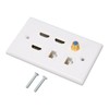 for HDMI and Network Wall Plate, 6 Ports HD Network