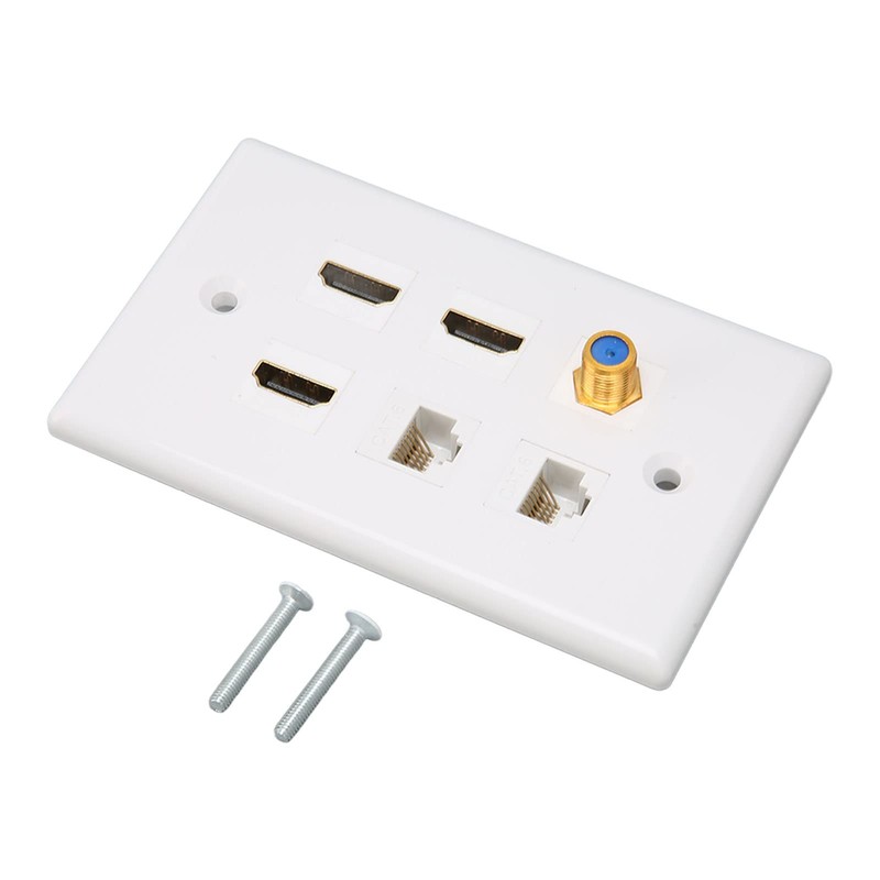 for HDMI and Network Wall Plate, 6 Ports HD Network