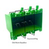 OneBoxForAll Old Work BaseBox – Expandable Double Gang PVC Electrical