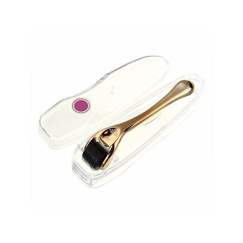 Dermaroller Corporal Facial Arrugas Estrias Manchas Oro Rodillo Micro Agujas