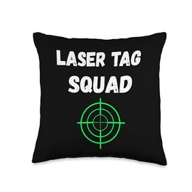 Laser Tag Squad Player Game Crosshair Lasertag Team Throw Pillow