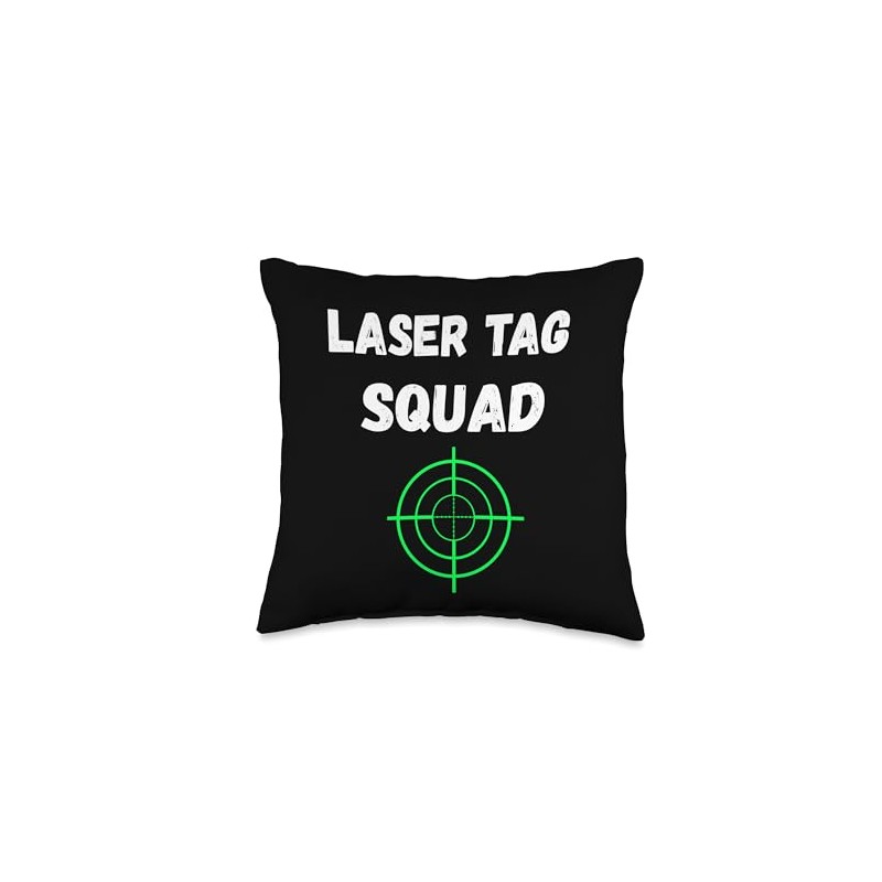 Laser Tag Squad Player Game Crosshair Lasertag Team Throw Pillow