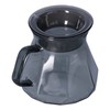 Kuuleyn Pour Over Coffee Carafe, 400ml Black Glass Coffee Pot