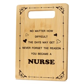 Nurse Gifts for Women,Student Cool Gifts for Nurses Week Graduation Retirement Appreciation Practitioner Christmas Birthday Valentines Funny Gift Female Presents,Bamboo Cutting Boards for Kitchen