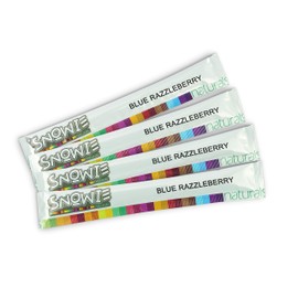 Snowie - Natural Flavor Powders , Just Add Water & Sugar Shaved Ice Flavor Syrup (Blue Razzleberry, 6 (1pt) Sticks)