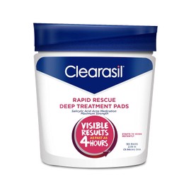 Clearasil Rapid Rescue Deep Treatment Cleansing Pads, 90 Count
