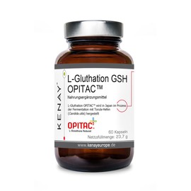 L-Gluthation GSH OPITAC™ 60 Kapseln 500mg Nahrungsergänzungsmittel vegan KENAY EUROPE | Japanische Qualität