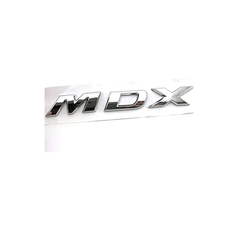 Chrome Letters MDX Badge Emblem Logo Replacement Fits for Acura