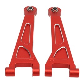 VGEBY RC Car Front Upper Arm 1 Pair Aluminium Alloy RC Car Upper Suspension Arm Remote Control Car Front Upper Arm Upgrade Replacement Part for MJX 1/14 14210 14209 RC Car (Red)